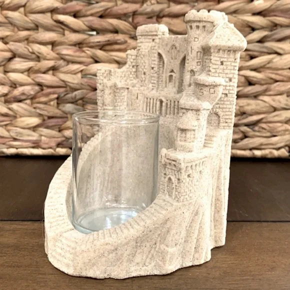 Mr. Sandman 4" x 5.5" Sandsculpt Votive Candle Castle Collection - #460v…